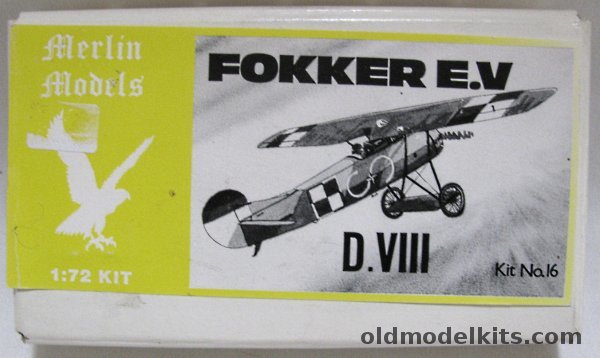 Merlin Models 1/72 Fokker EV / D-VIII (DVIII) - German or Polish Air Force, 16 plastic model kit